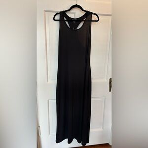 NWT Charlie Paige Long Black Racerback Dress Size L/XL - Lightweight Full Length